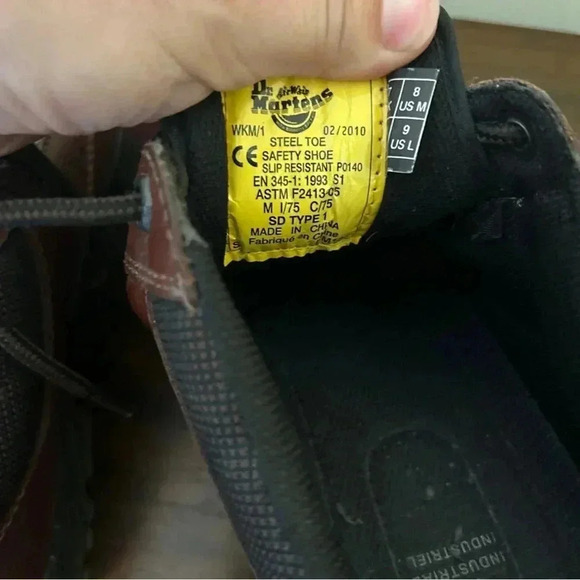Doc Dr. Martens Anti Static Slip Resistant Industrial Steel Toe Shoe Size 8 - Picture 7 of 12